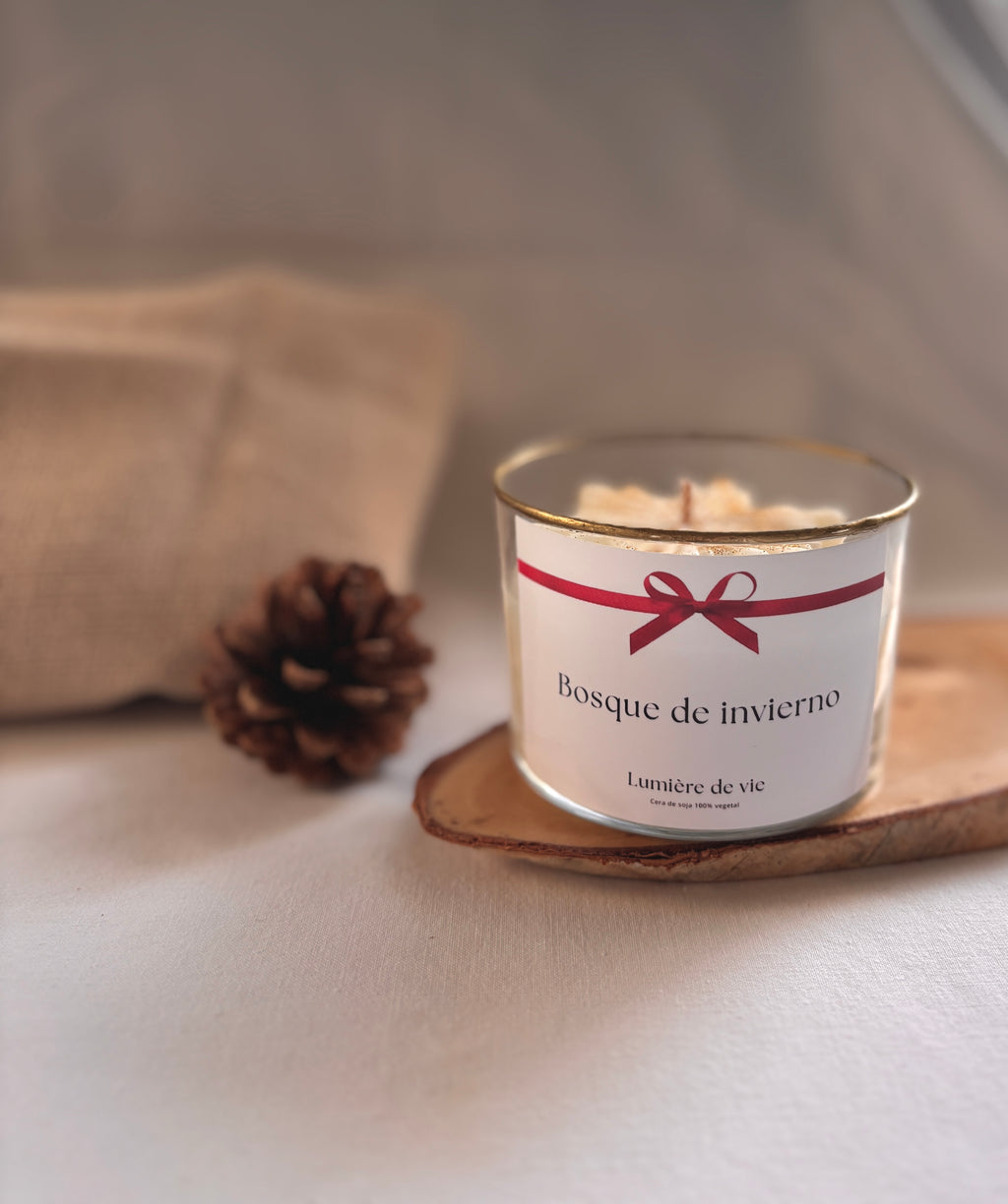 Vaso navidad - Bosque de invierno