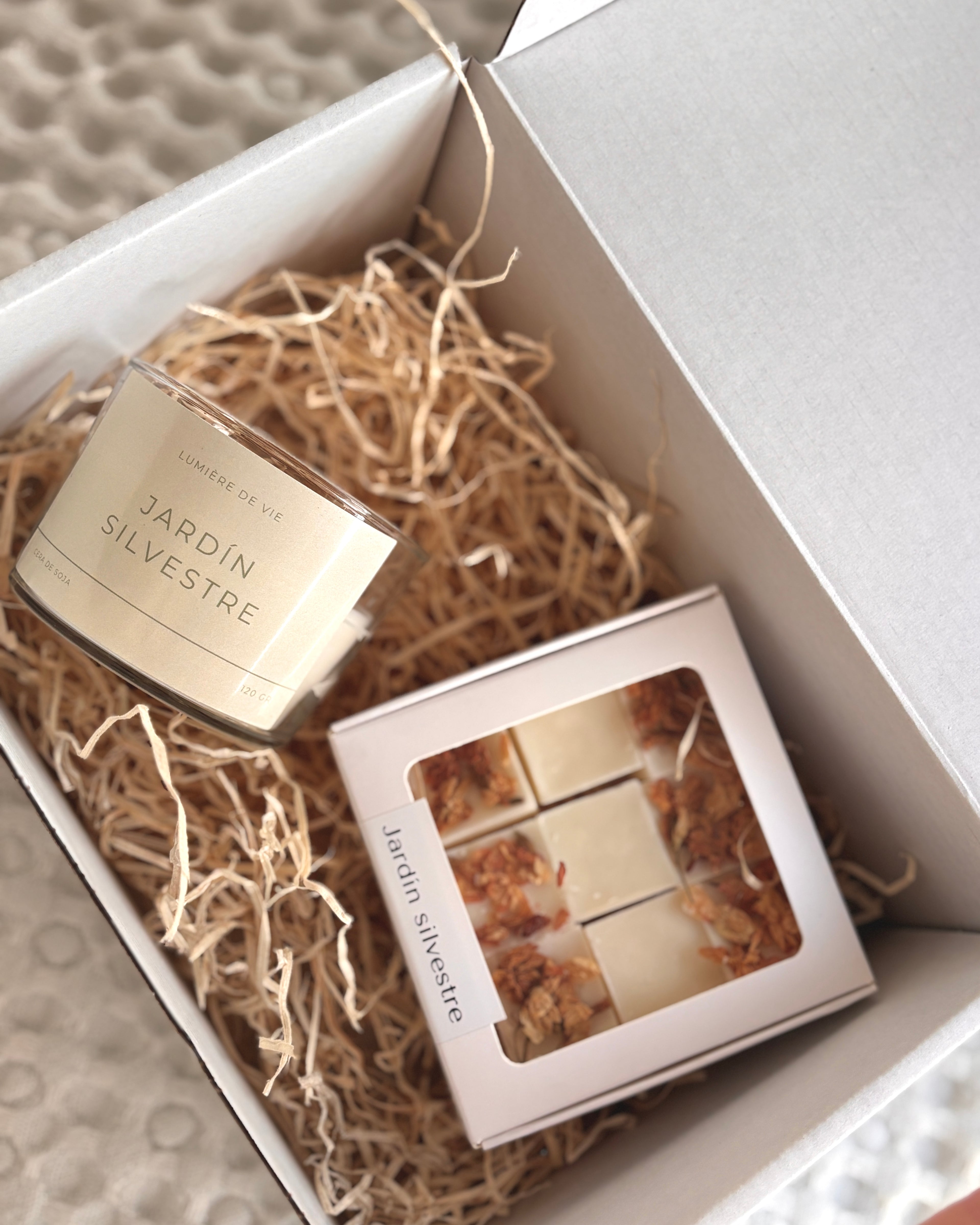 Pack vela de cristal + wax melts